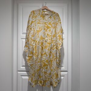 Anthropologie Printed Sheer Kaftan
